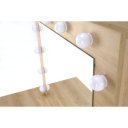 SPOTLIGHT modern fésülködőasztal LED világítással – tölgy – 94 cm