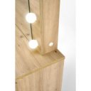 SPOTLIGHT modern fésülködőasztal LED világítással – tölgy – 94 cm