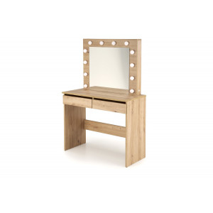 SPOTLIGHT modern fésülködőasztal LED világítással – tölgy – 94 cm