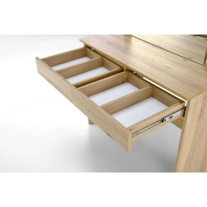 SPOTLIGHT modern fésülködőasztal LED világítással – tölgy – 94 cm