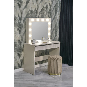 SPOTLIGHT modern fésülködőasztal LED világítással – kasmír – 94 cm
