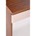 SPOTLIGHT modern fésülködőasztal LED világítással – kasmír / dió – 94 cm