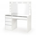 SPOTLIGHT XL modern fésülködőasztal LED világítással – fehér – 120 cm