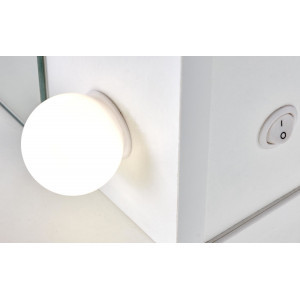 SPOTLIGHT XL modern fésülködőasztal LED világítással – fehér – 120 cm