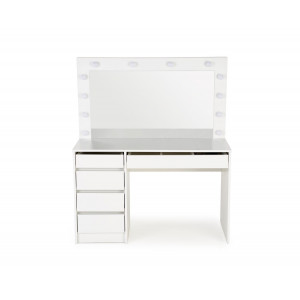 SPOTLIGHT XL modern fésülködőasztal LED világítással – fehér – 120 cm