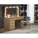SPOTLIGHT XL modern fésülködőasztal LED világítással – tölgy – 120 cm
