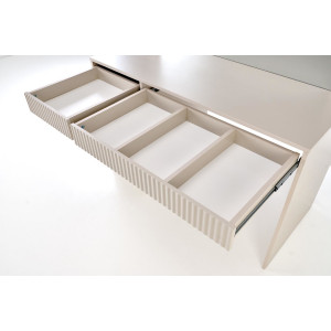 SPOTLIGHT  XL modern fésülködőasztal LED világítással – kasmír – 120 cm
