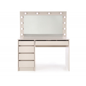 SPOTLIGHT  XL modern fésülködőasztal LED világítással – kasmír – 120 cm