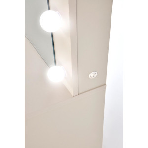 SPOTLIGHT  XL modern fésülködőasztal LED világítással – kasmír – 120 cm
