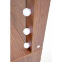 SPOTLIGHT  XL modern fésülködőasztal LED világítással – kasmír / dió – 120 cm