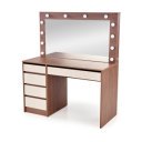 SPOTLIGHT  XL modern fésülködőasztal LED világítással – kasmír / dió – 120 cm