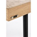 STASH modern konzolasztal –  tölgy / fekete – 106 cm
