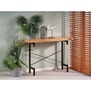 STASH modern konzolasztal –  tölgy / fekete – 106 cm