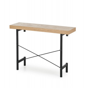 STASH modern konzolasztal –  tölgy / fekete – 106 cm