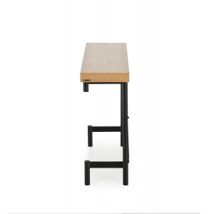 STASH modern konzolasztal –  tölgy / fekete – 106 cm