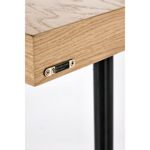 STASH modern konzolasztal –  tölgy / fekete – 106 cm
