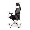 FLEX ergonomikus forgószék állítható fejtámlával – fekete / szürke