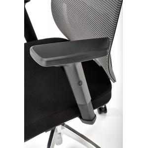 FLEX ergonomikus forgószék állítható fejtámlával – fekete / szürke