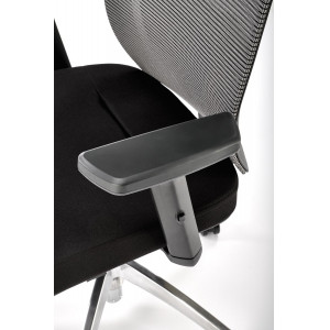 FLEX ergonomikus forgószék állítható fejtámlával – fekete / szürke