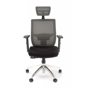 FLEX ergonomikus forgószék állítható fejtámlával – fekete / szürke