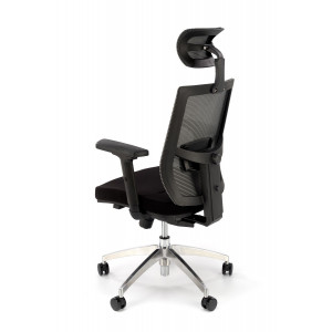 FLEX ergonomikus forgószék állítható fejtámlával – fekete / szürke