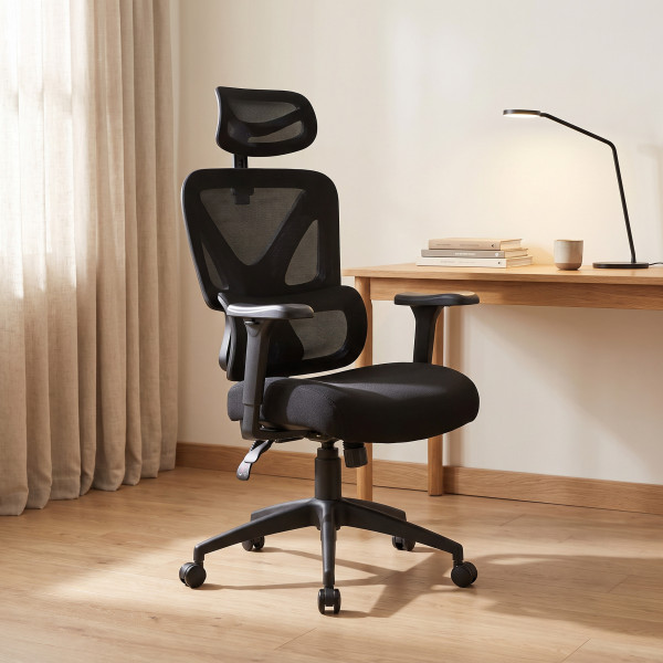 VECTOR modern ergonomikus forgószék – fekete