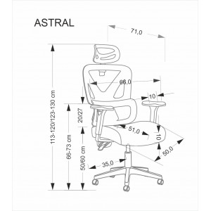 VECTOR modern ergonomikus forgószék – fekete