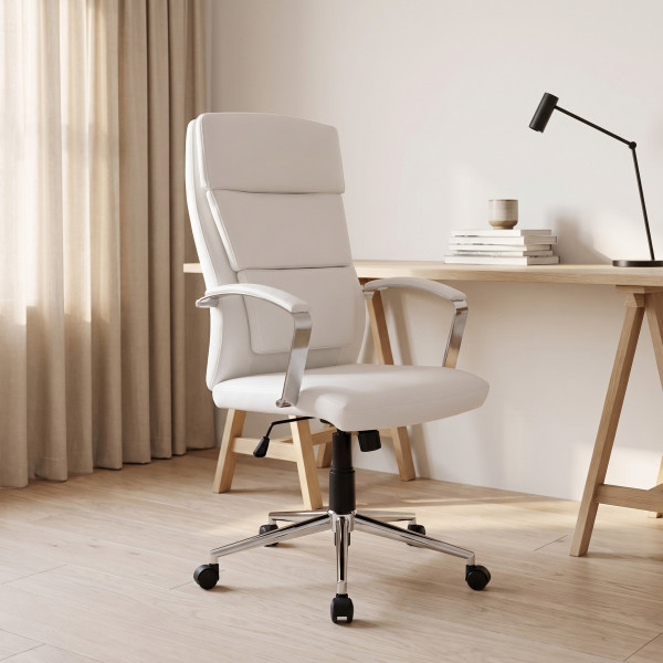 GLIDE modern forgószék – fehér