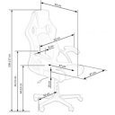 RACER modern forgószék – fekete / szürke