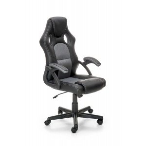 RACER modern forgószék – fekete / szürke HALMAR