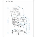 CORE modern ergonomikus forgószék – fekete