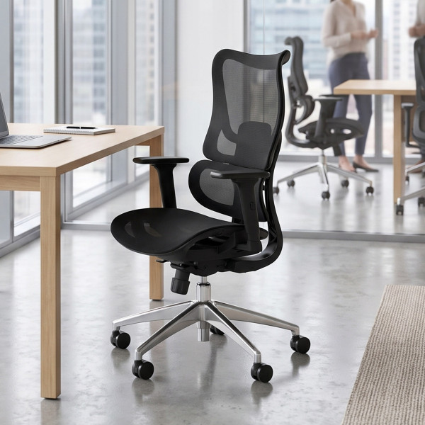 FRAME modern ergonomikus forgószék – fekete