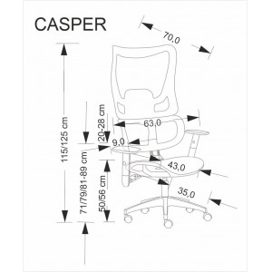 FRAME modern ergonomikus forgószék – fekete