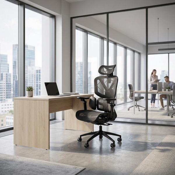 GRID modern ergonomikus forgószék – fekete