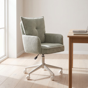 NEST modern forgószék – világosszürke / fehér HALMAR
