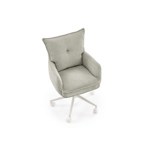NEST modern forgószék – világosszürke / fehér