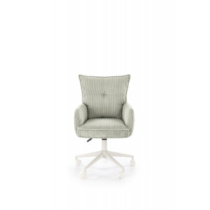 NEST modern forgószék – világosszürke / fehér