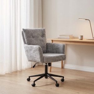 SHELL modern forgószék – világosszürke HALMAR