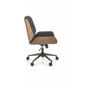 CONTOUR modern forgószék – dió / fekete