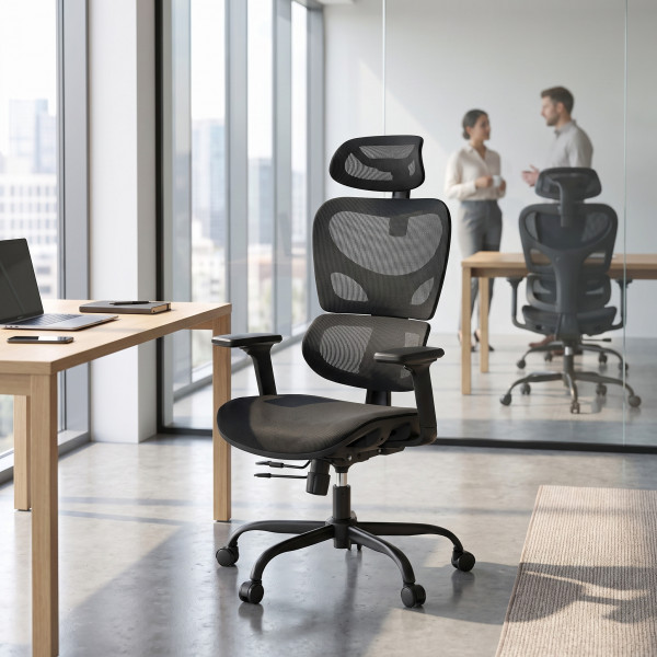 ADAPT modern ergonomikus forgószék – fekete