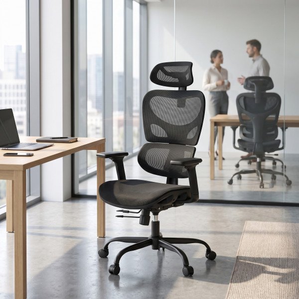 ADAPT modern ergonomikus forgószék – fekete