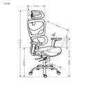 ADAPT modern ergonomikus forgószék – fekete
