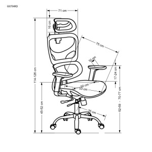ADAPT modern ergonomikus forgószék – fekete