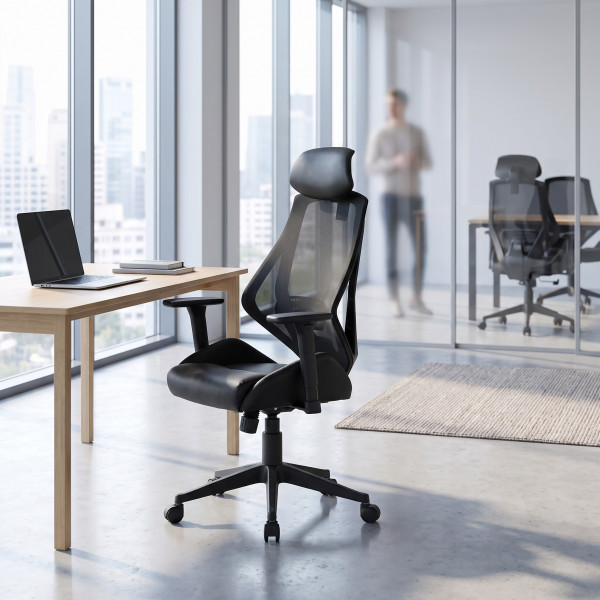 SUPPORT modern ergonomikus forgószék – fekete / szürke
