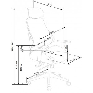 SUPPORT modern ergonomikus forgószék – fekete / szürke