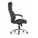 THRONE modern forgószék – fekete / króm