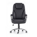 THRONE modern forgószék – fekete / króm