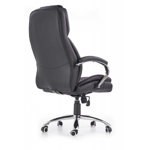 THRONE modern forgószék – fekete / króm