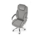 THRONE modern forgószék – szürke / króm