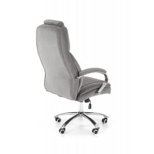 THRONE modern forgószék – szürke / króm